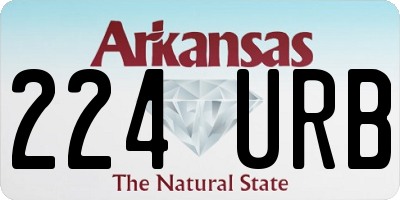 AR license plate 224URB