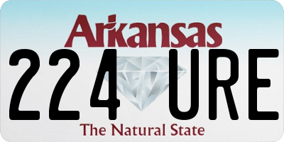 AR license plate 224URE