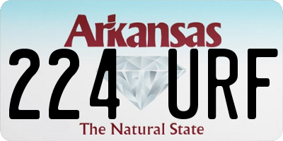 AR license plate 224URF