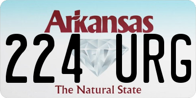 AR license plate 224URG
