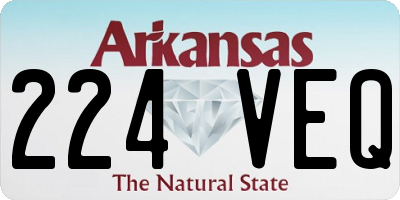 AR license plate 224VEQ