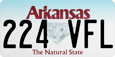 AR license plate 224VFL