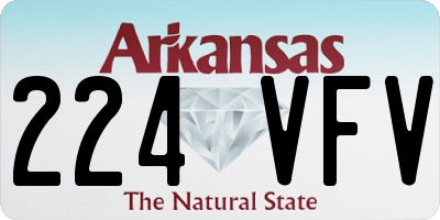 AR license plate 224VFV