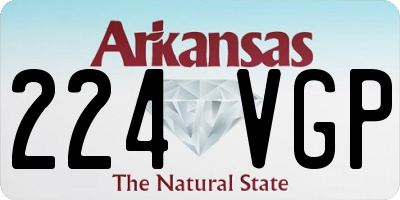 AR license plate 224VGP