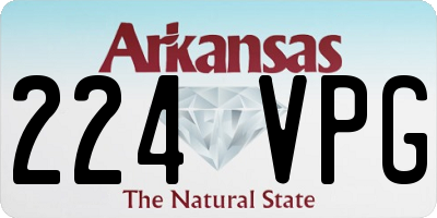 AR license plate 224VPG
