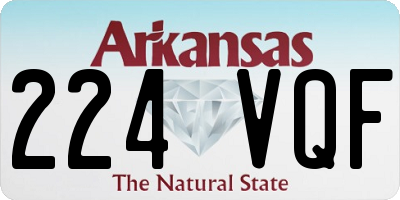 AR license plate 224VQF