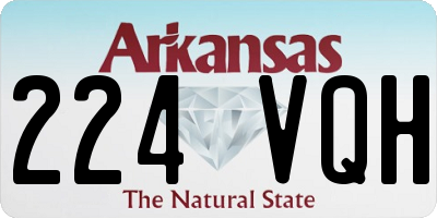 AR license plate 224VQH