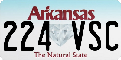 AR license plate 224VSC