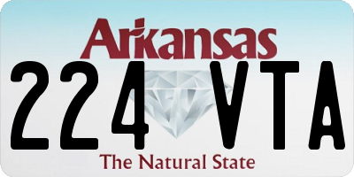AR license plate 224VTA