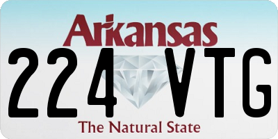 AR license plate 224VTG