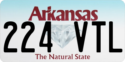 AR license plate 224VTL