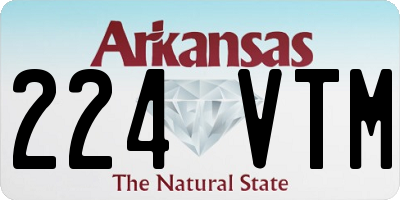 AR license plate 224VTM