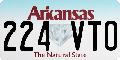 AR license plate 224VTO