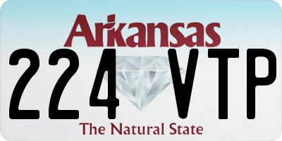 AR license plate 224VTP