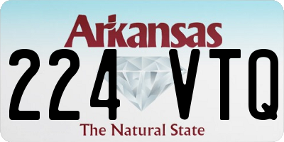 AR license plate 224VTQ