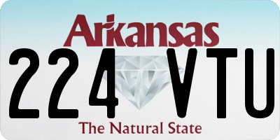 AR license plate 224VTU