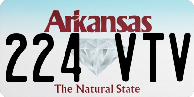 AR license plate 224VTV