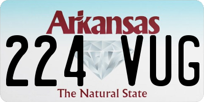 AR license plate 224VUG