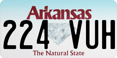 AR license plate 224VUH