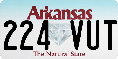 AR license plate 224VUT