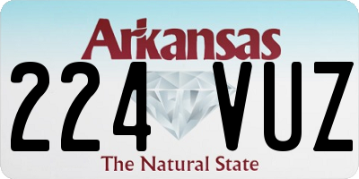 AR license plate 224VUZ