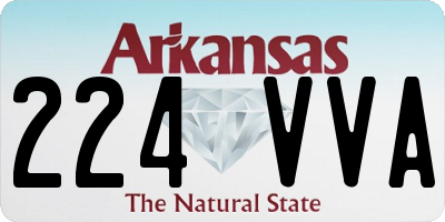 AR license plate 224VVA