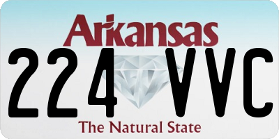 AR license plate 224VVC