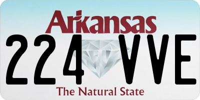 AR license plate 224VVE