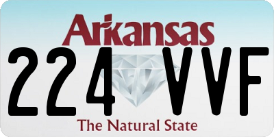 AR license plate 224VVF