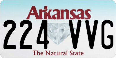 AR license plate 224VVG
