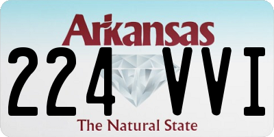 AR license plate 224VVI