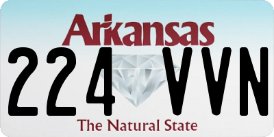 AR license plate 224VVN