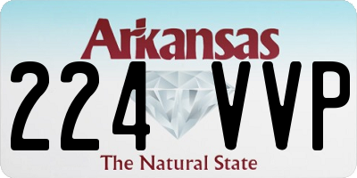 AR license plate 224VVP