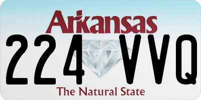 AR license plate 224VVQ