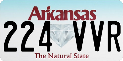 AR license plate 224VVR