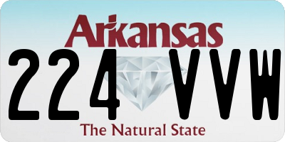 AR license plate 224VVW