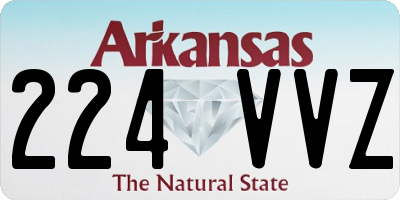 AR license plate 224VVZ