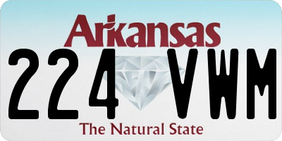 AR license plate 224VWM