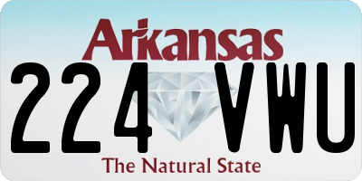 AR license plate 224VWU