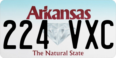 AR license plate 224VXC