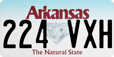AR license plate 224VXH