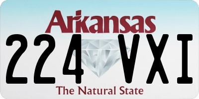 AR license plate 224VXI