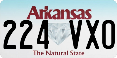 AR license plate 224VXO