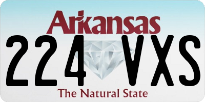 AR license plate 224VXS