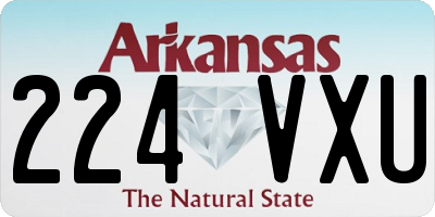 AR license plate 224VXU