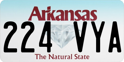 AR license plate 224VYA