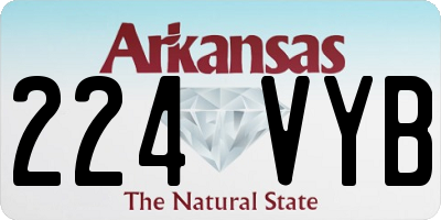 AR license plate 224VYB