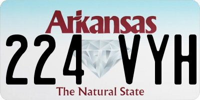 AR license plate 224VYH