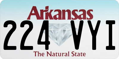 AR license plate 224VYI