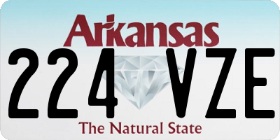 AR license plate 224VZE